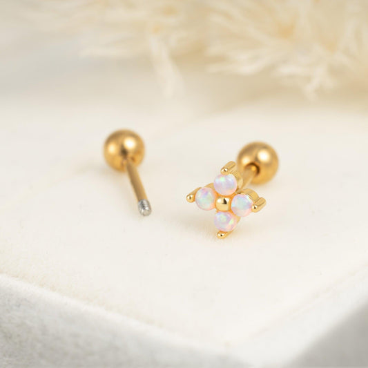 Color_Gold,Bar Type & Materials_Ball End (Titanium);EricaJewels