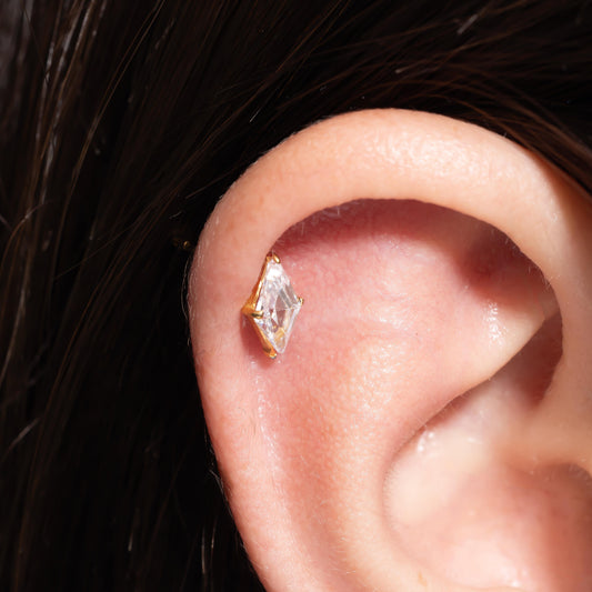 Vera - Crystal Diamond Push Pin Flatback Stud