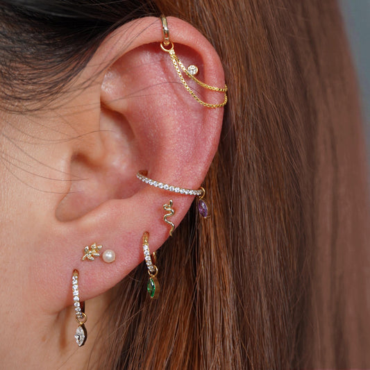 Emerald Marquise Dangle Charm