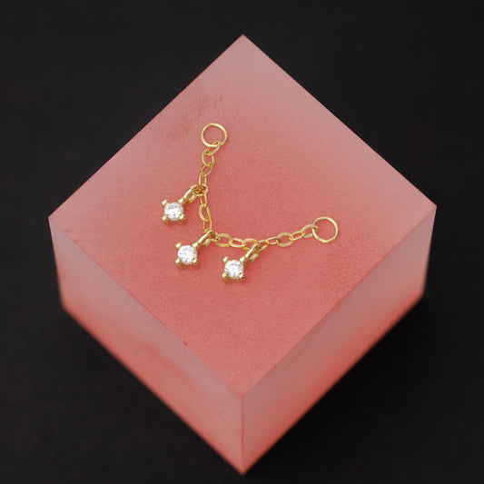 Crystal Drops Chain Charm