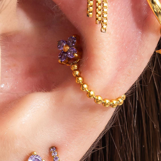 Beaded Single Chain Connector | Stainless Steel