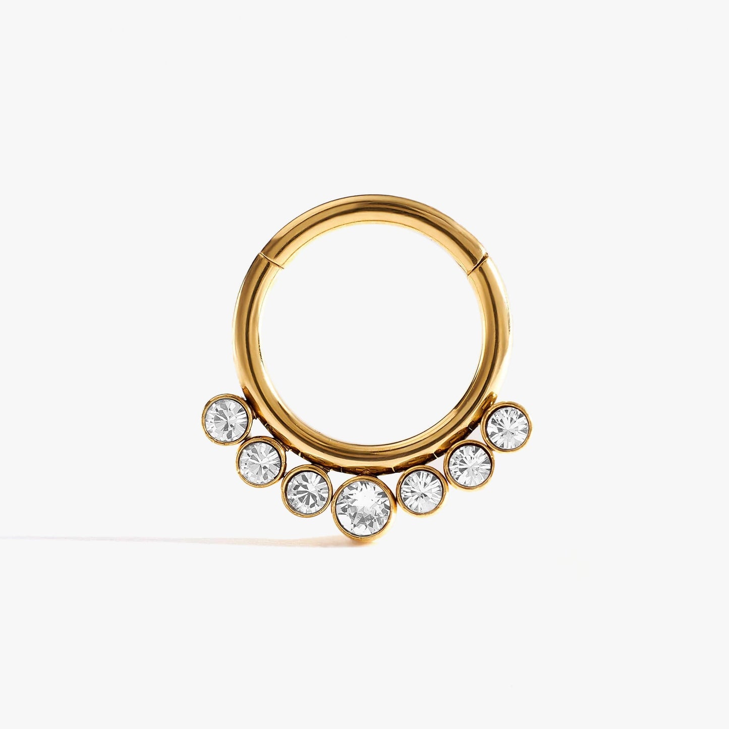 Hinged Crystal 3A CZ Daith Earring & Septum Rings