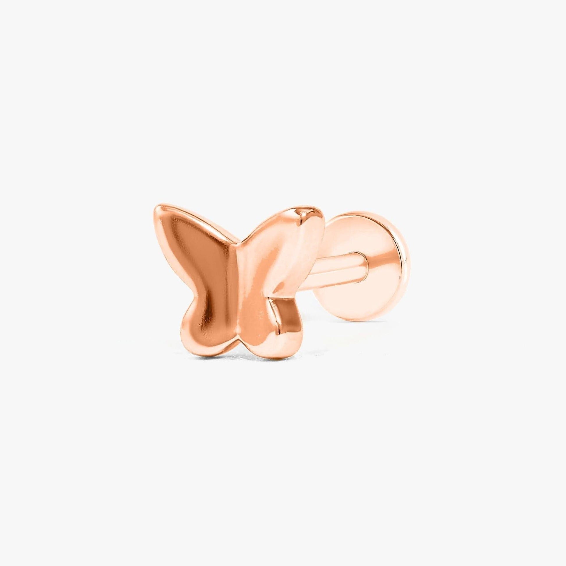 Color_Rose Gold,Bar Type & Materials_Labret (Titanium);flat back piercings-8