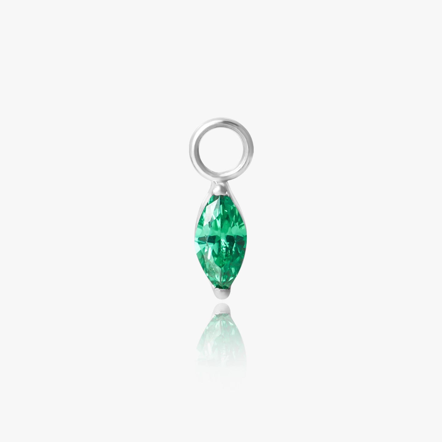Emerald Marquise Dangle Charm
