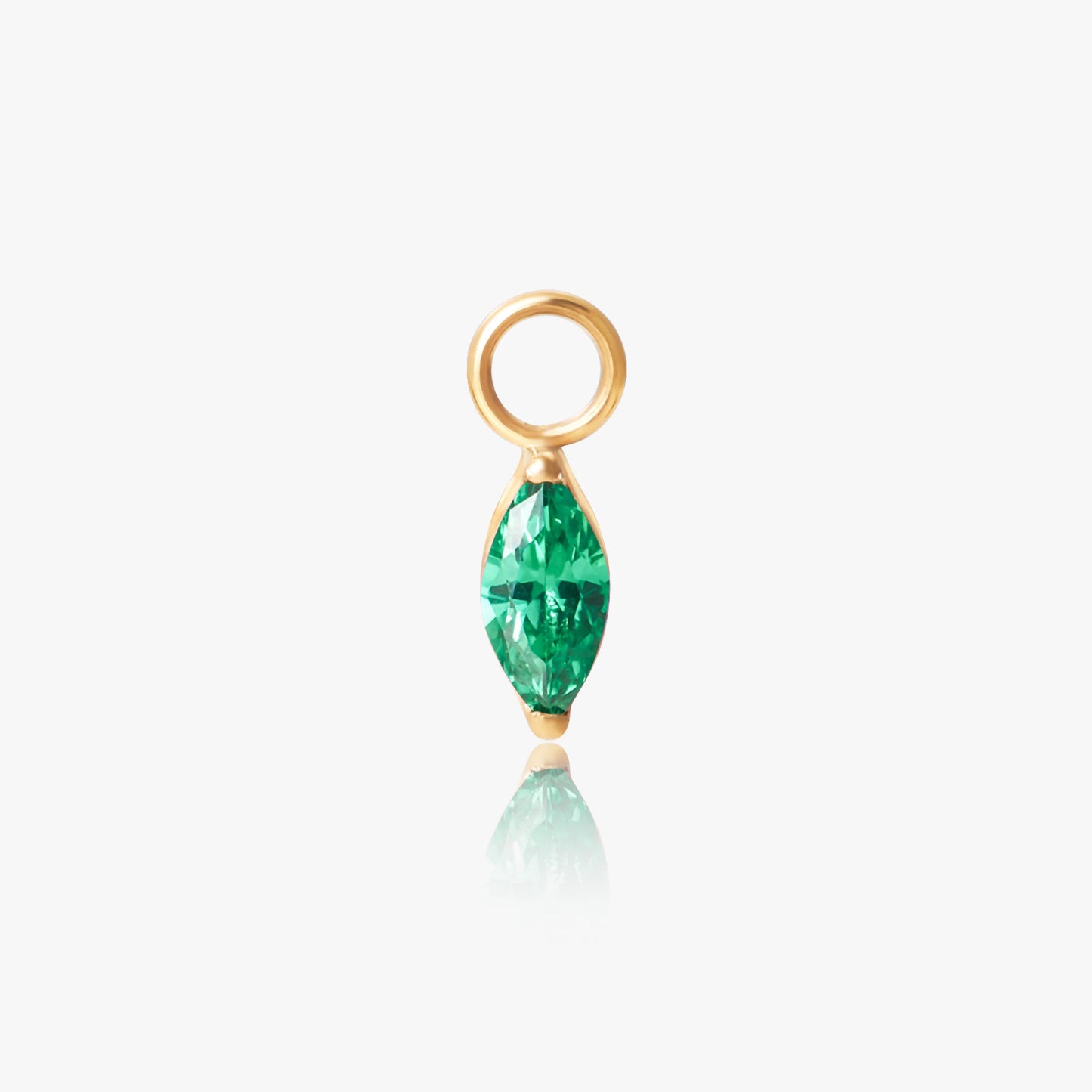 Emerald Marquise Dangle Charm