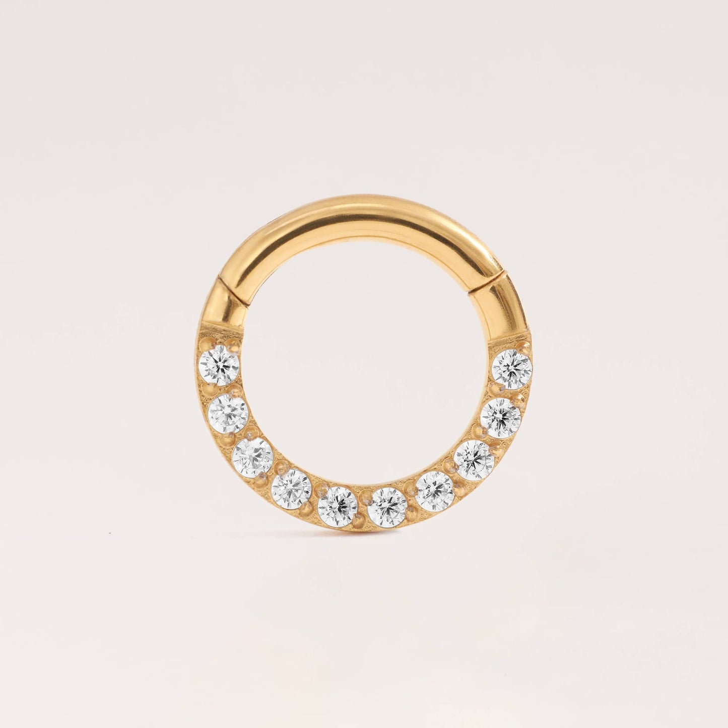 Orbit Crystal 3A CZ Daith Jewelry & Septum Rings