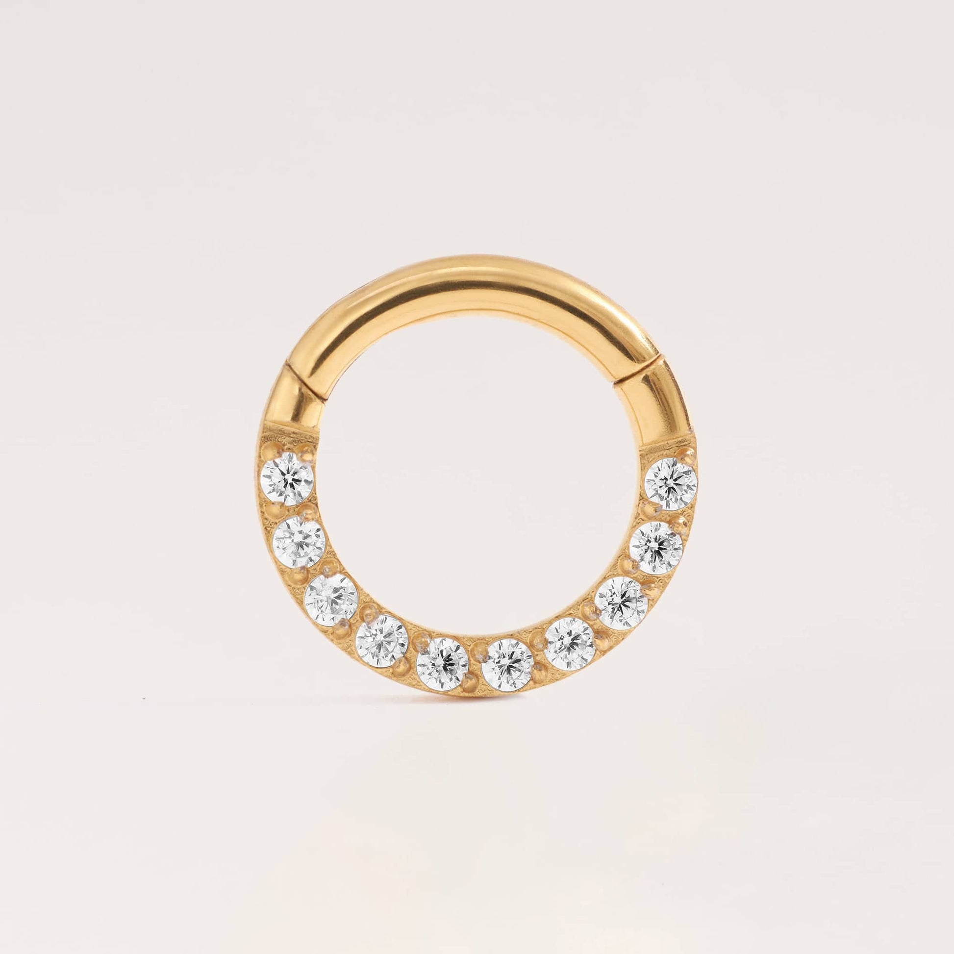 Orbit Crystal 3A CZ Daith Jewelry & Septum Rings