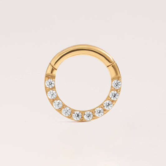 Orbit Crystal 3A CZ Daith Jewelry & Septum Rings