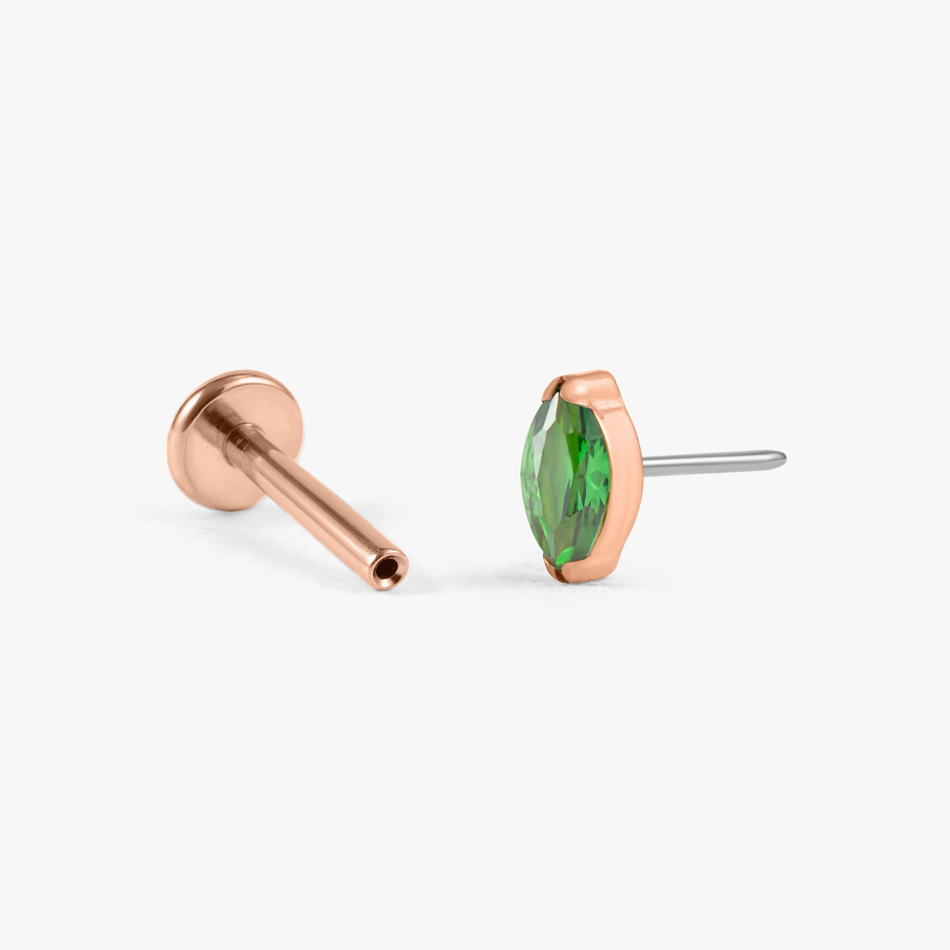 Color_Rose Gold;flat back push in