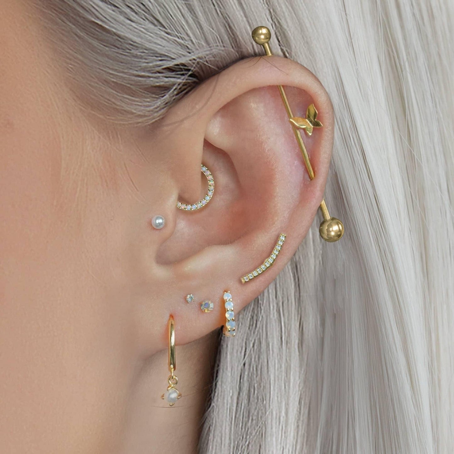 Color_ALL;flat back piercings