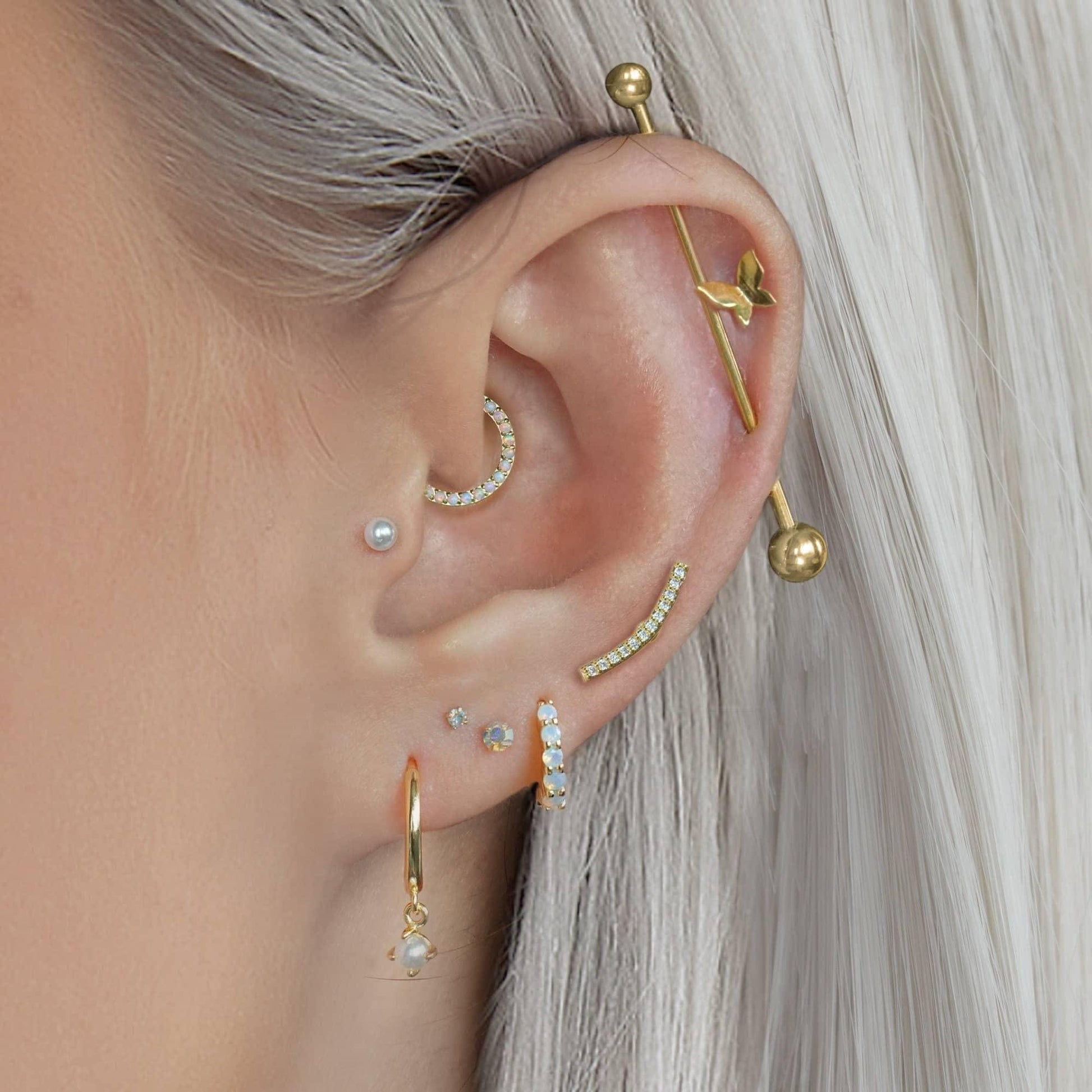 Color_ALL;flat back piercings