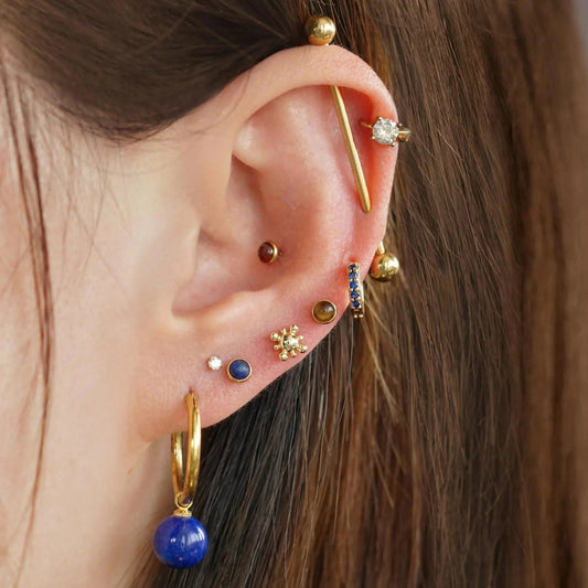 flat back piercings