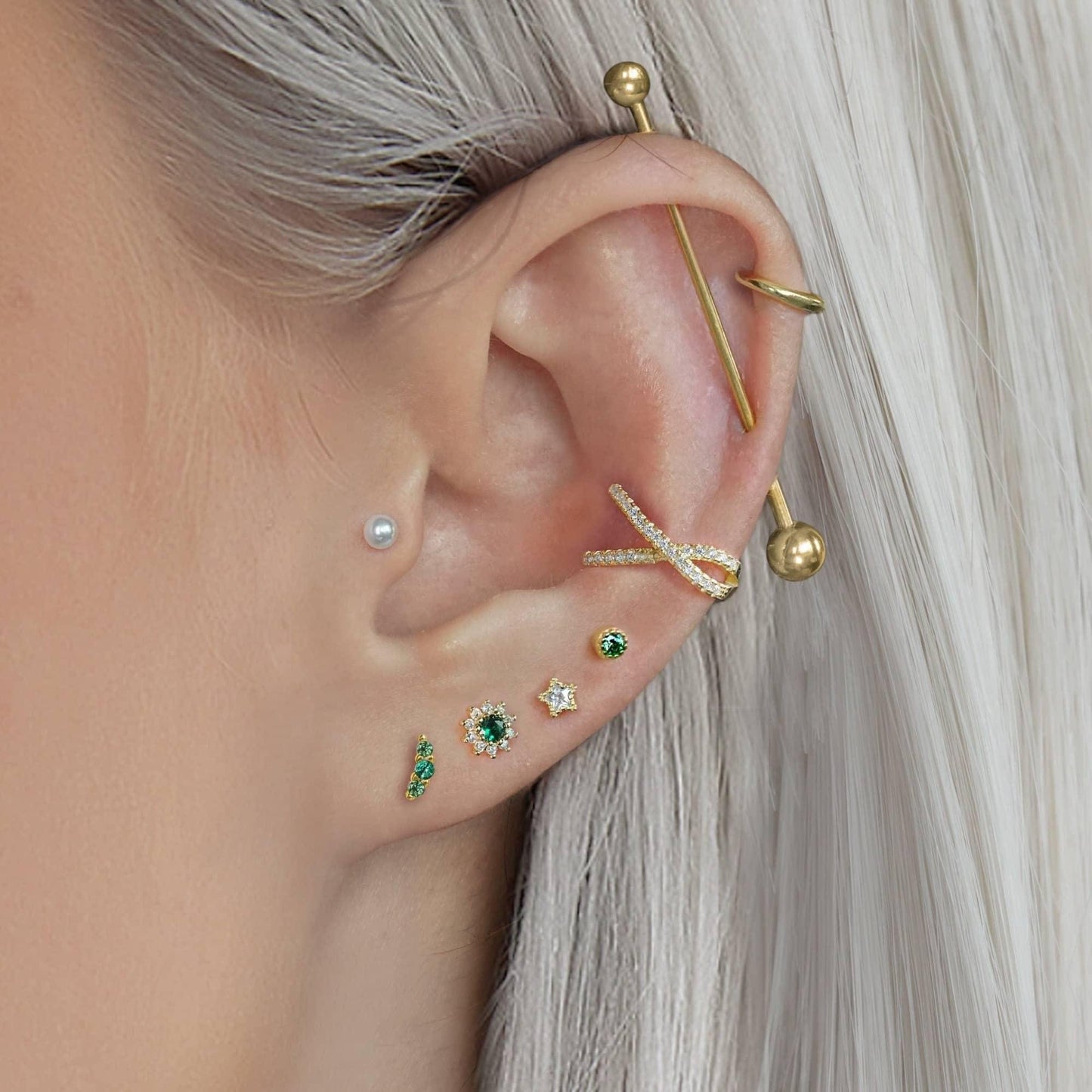 Color_ALL;flat back piercings