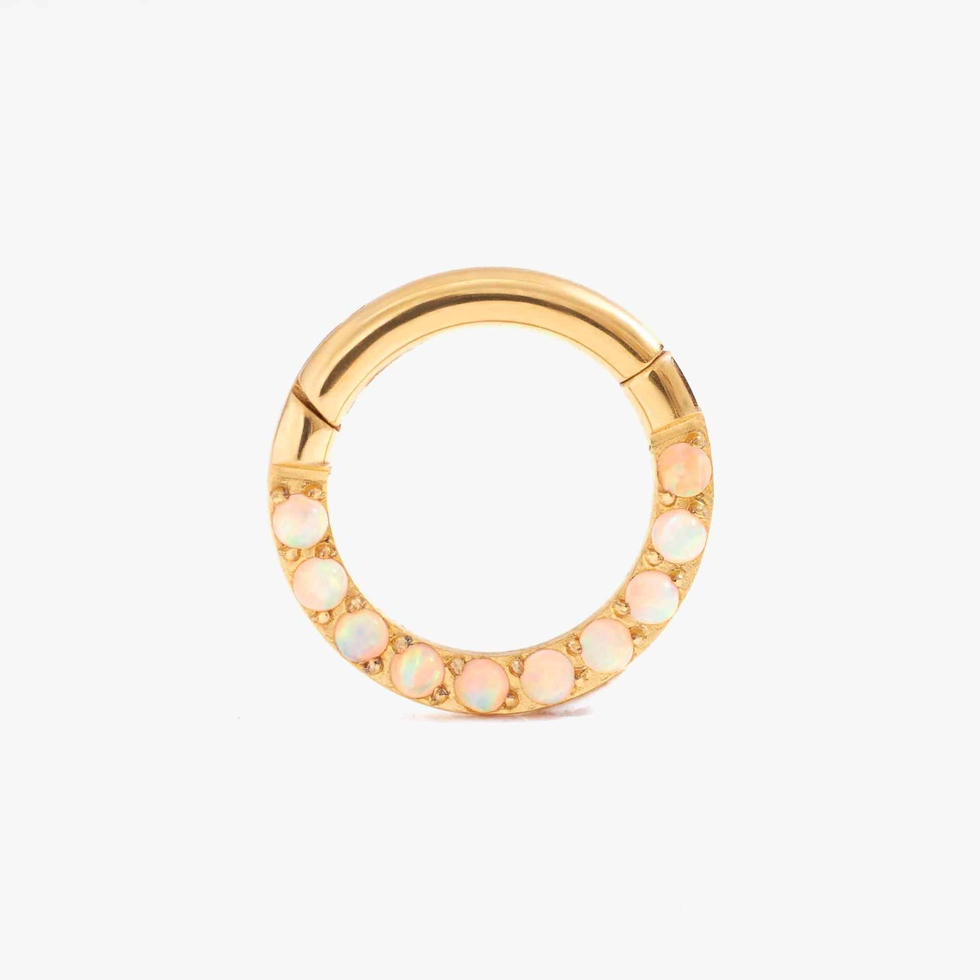 Essential White Opal Daith Jewelry & Septum Rings