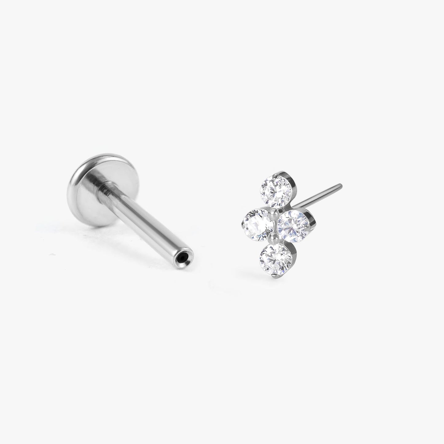 Lina - Crystal Bloom Push Pin Flatback Stud