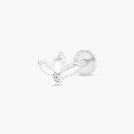 Color_Silver,Bar Type & Materials_Labret (Titanium); Marquise Earrings - EricaJewels