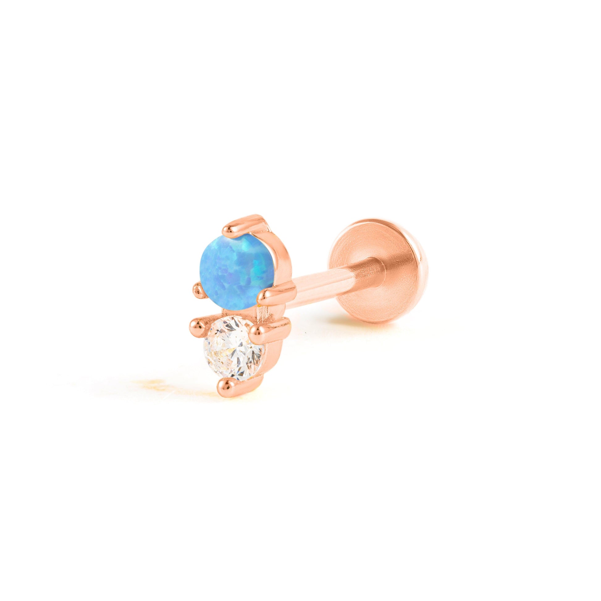 Color_Rose Gold,Bar Type & Materials_Labret (Titanium);EricaJewels