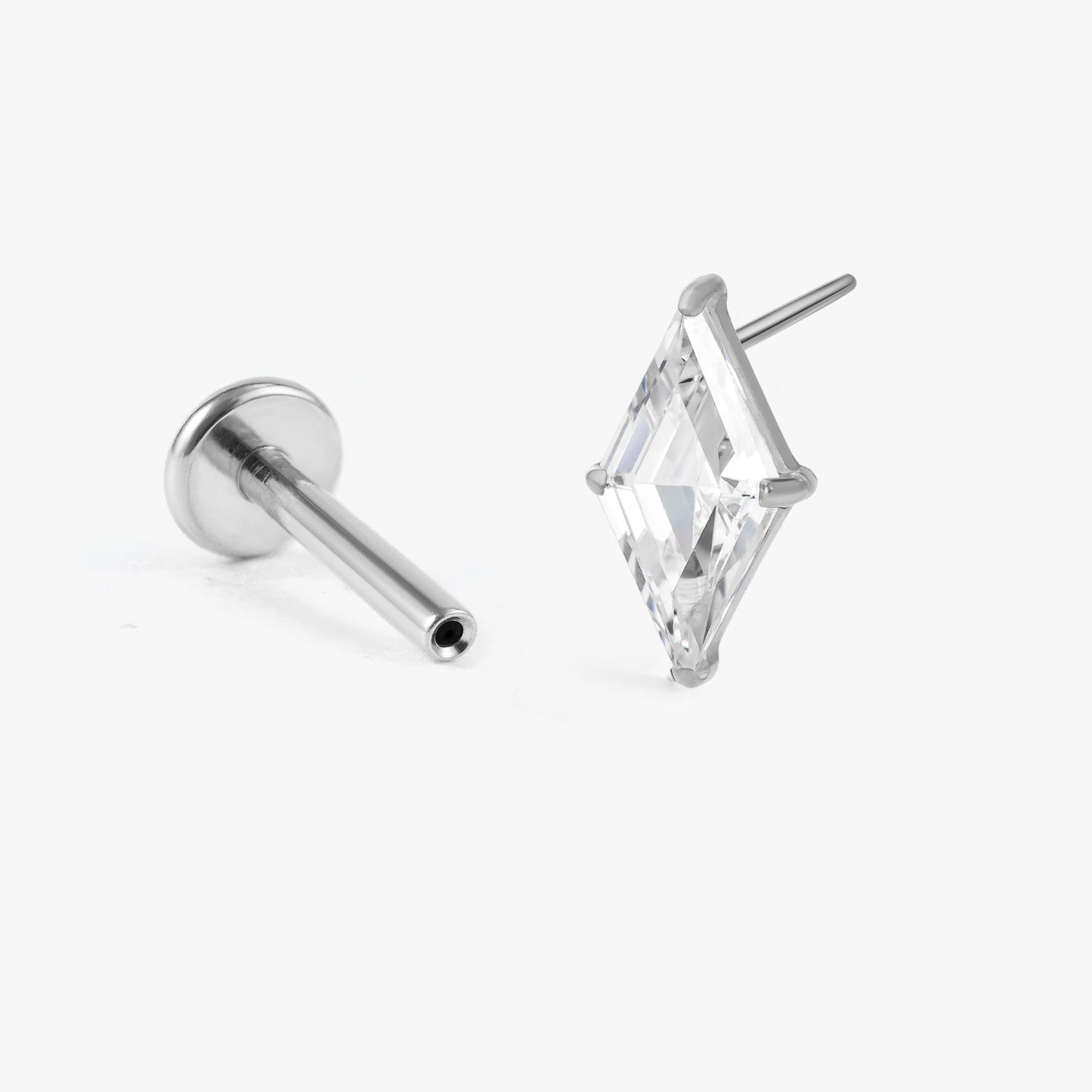 Vera - Crystal Diamond Push Pin Flatback Stud