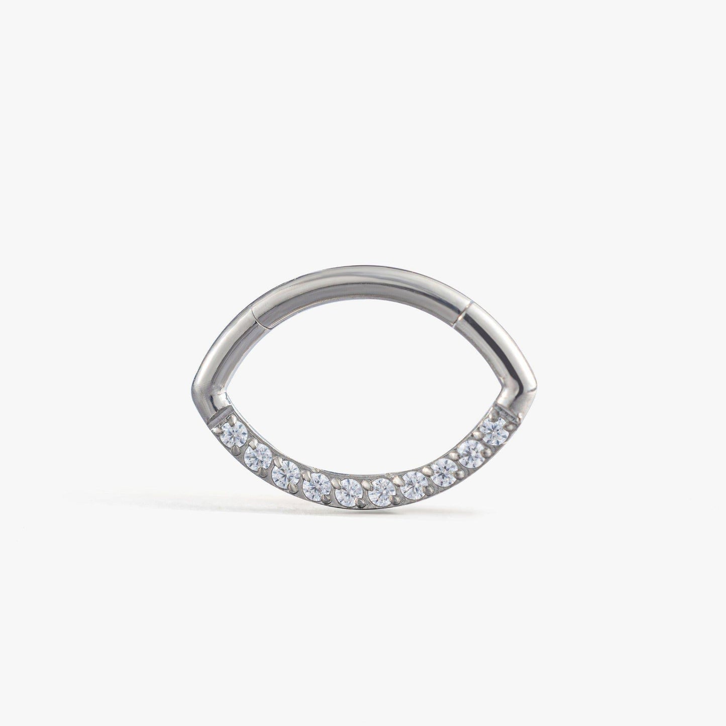 Marquise Shape Crystal 3A CZ Daith Jewelry & Septum Rings