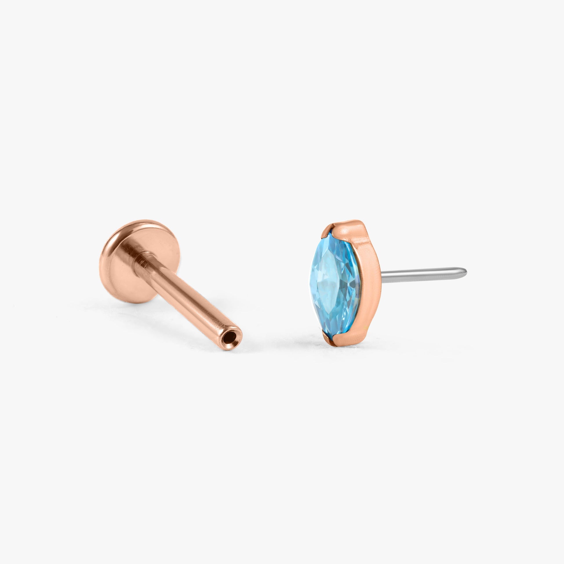 Color_Rose Gold;flat back push in