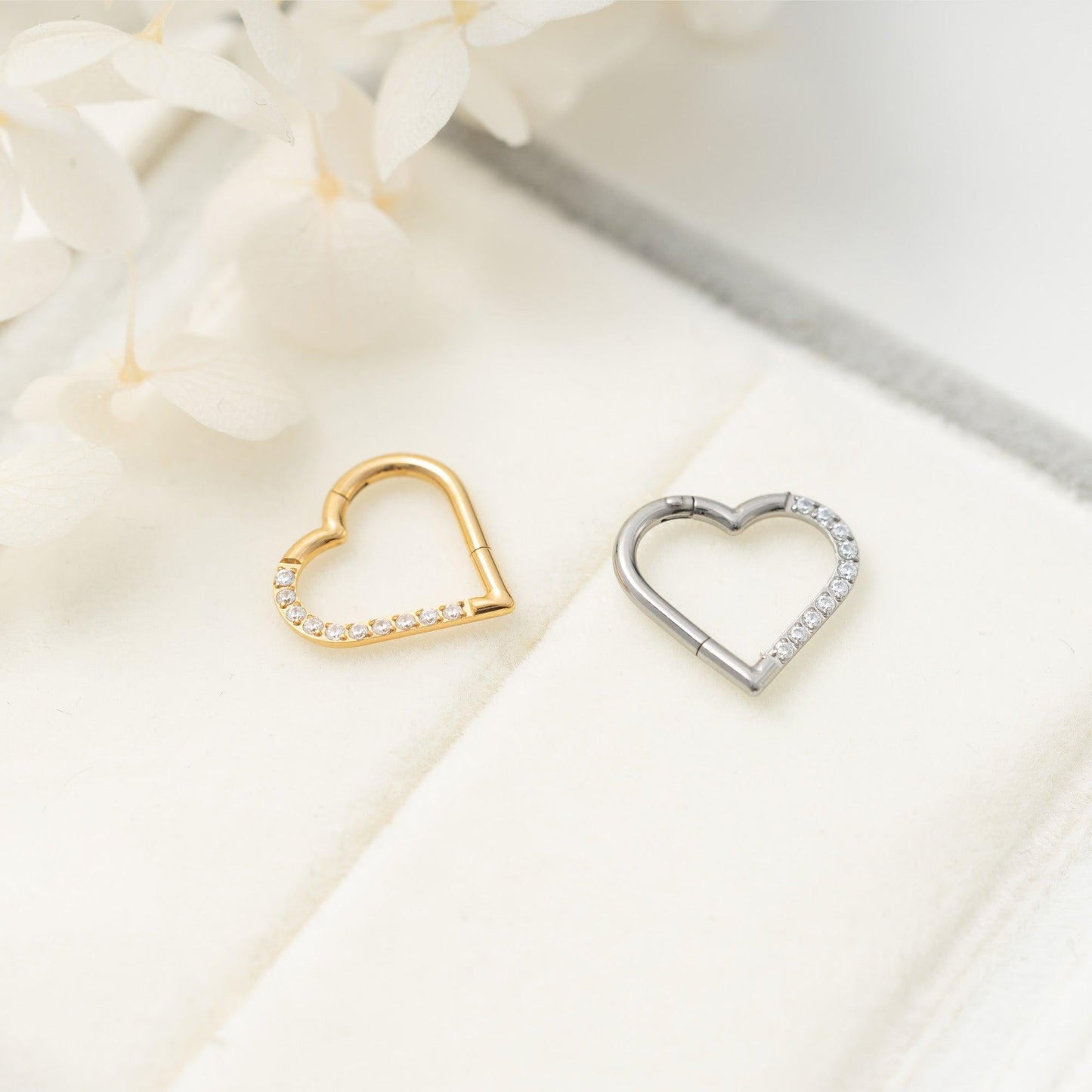 Heart Shape Daith Jewelry-Left And Right Ear | Erica Jewels