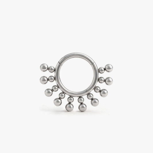 16G Gothic Plain Beaded Daith Jewelry & Septum Rings