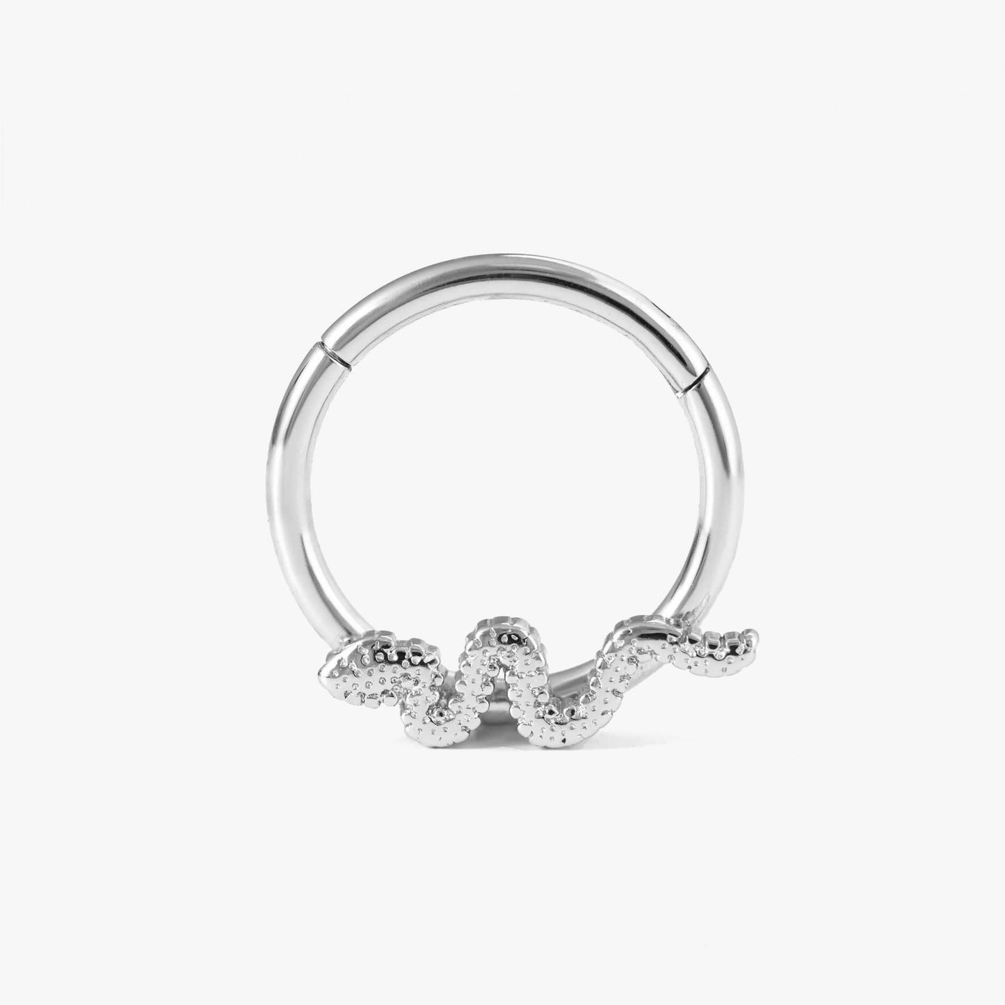 Plain Snake Daith Earrings & Septum Rings-EricaJewels