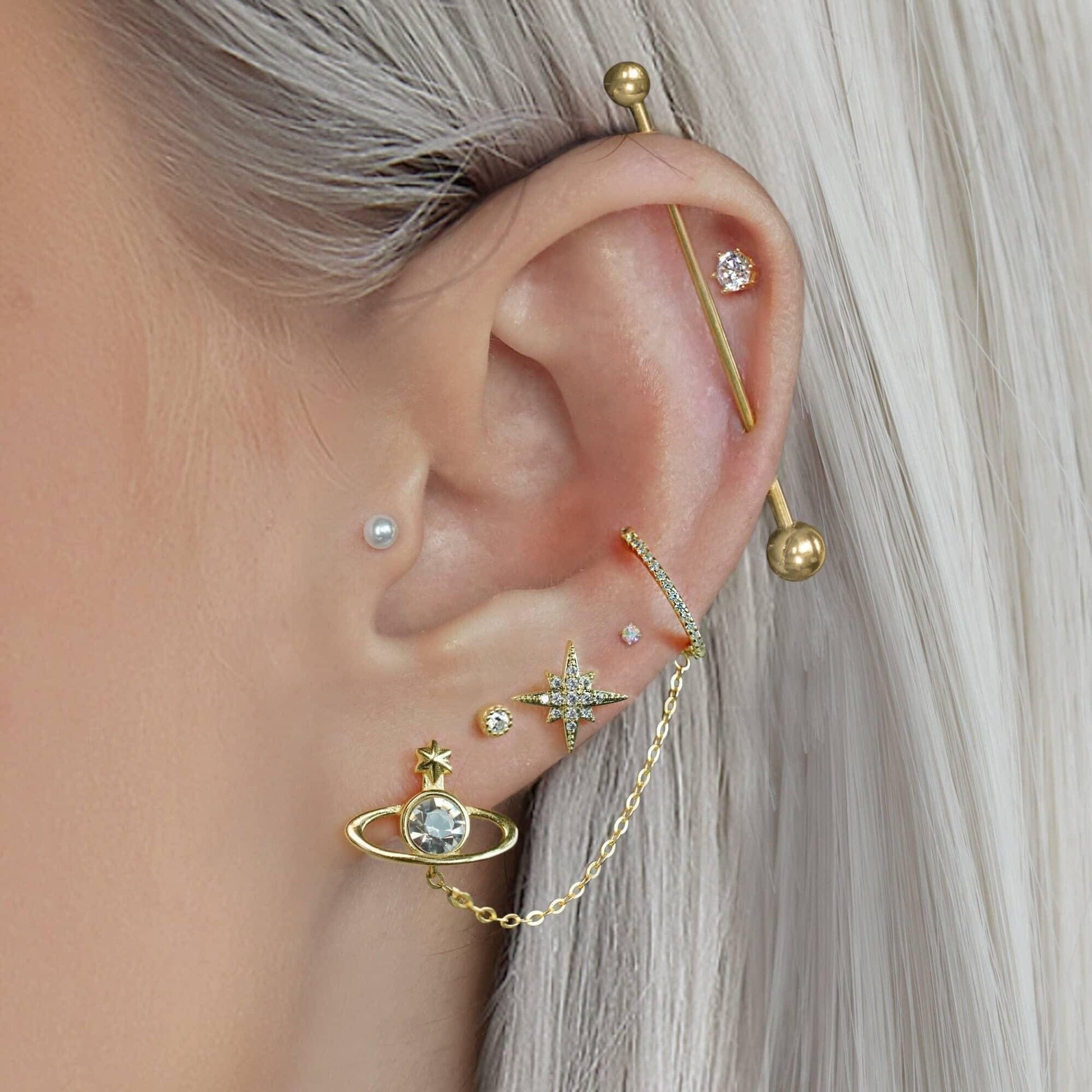 Color_ALL;North Star Earrings | Sparkling Earrings - EricaJewels