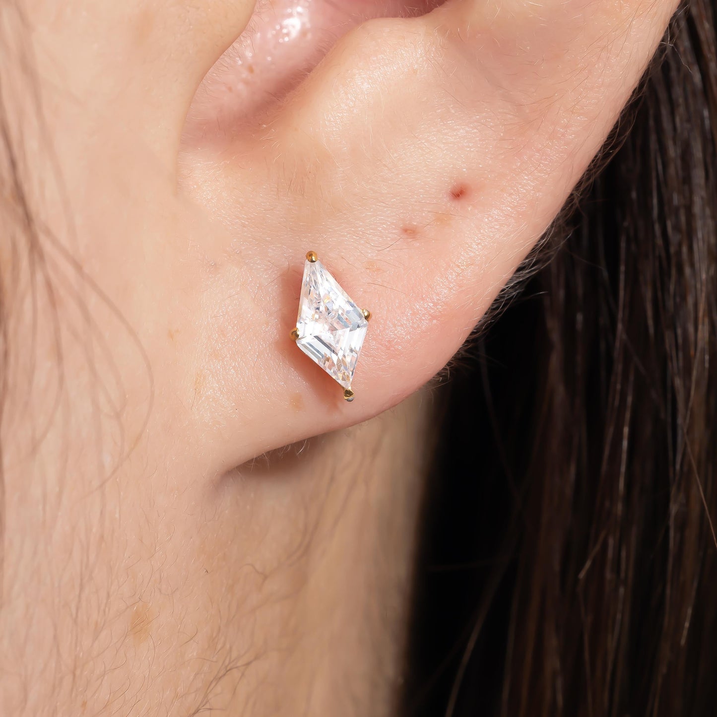 Vera - Crystal Diamond Push Pin Flatback Stud