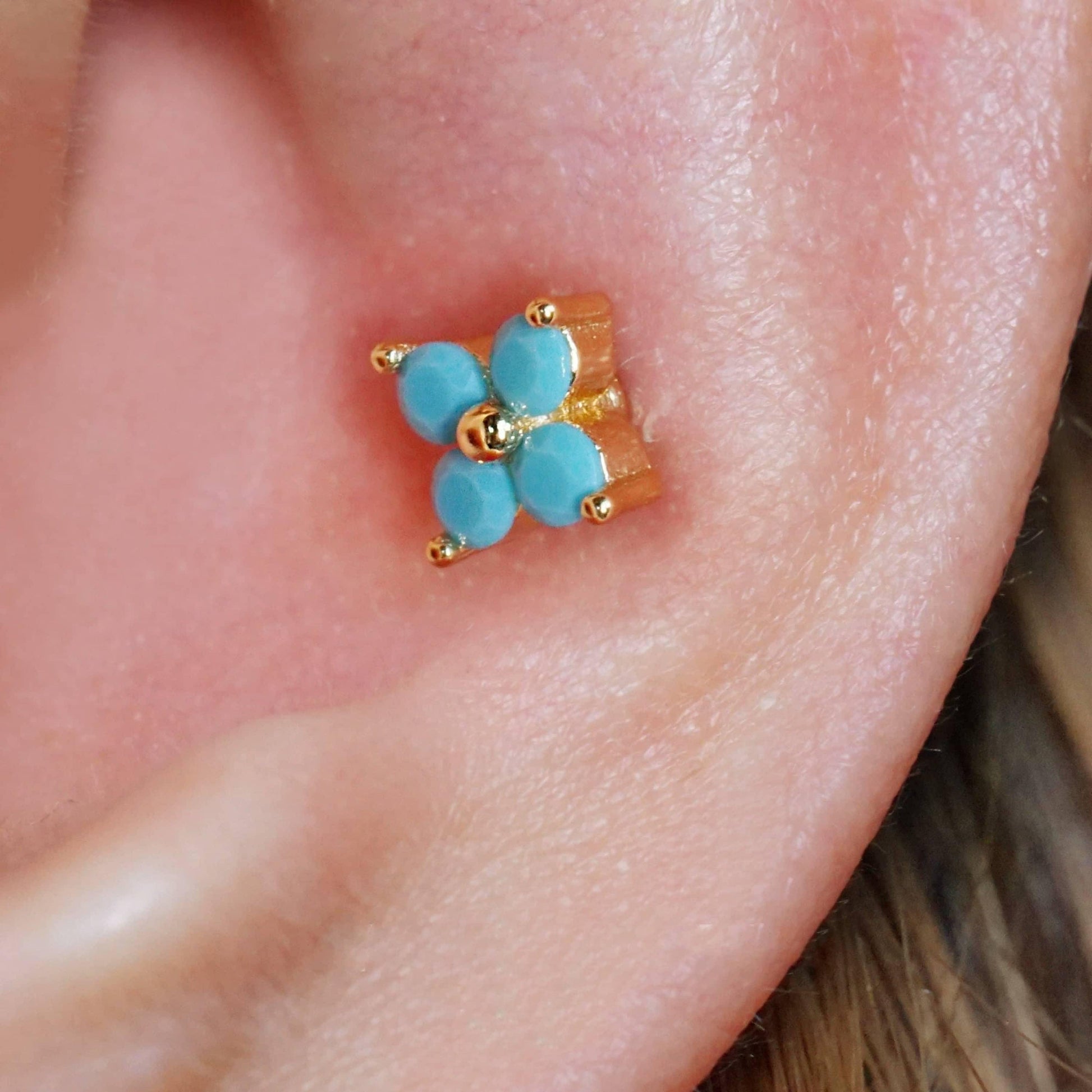 Color_ALL;Turquoise Studs - EricaJewels