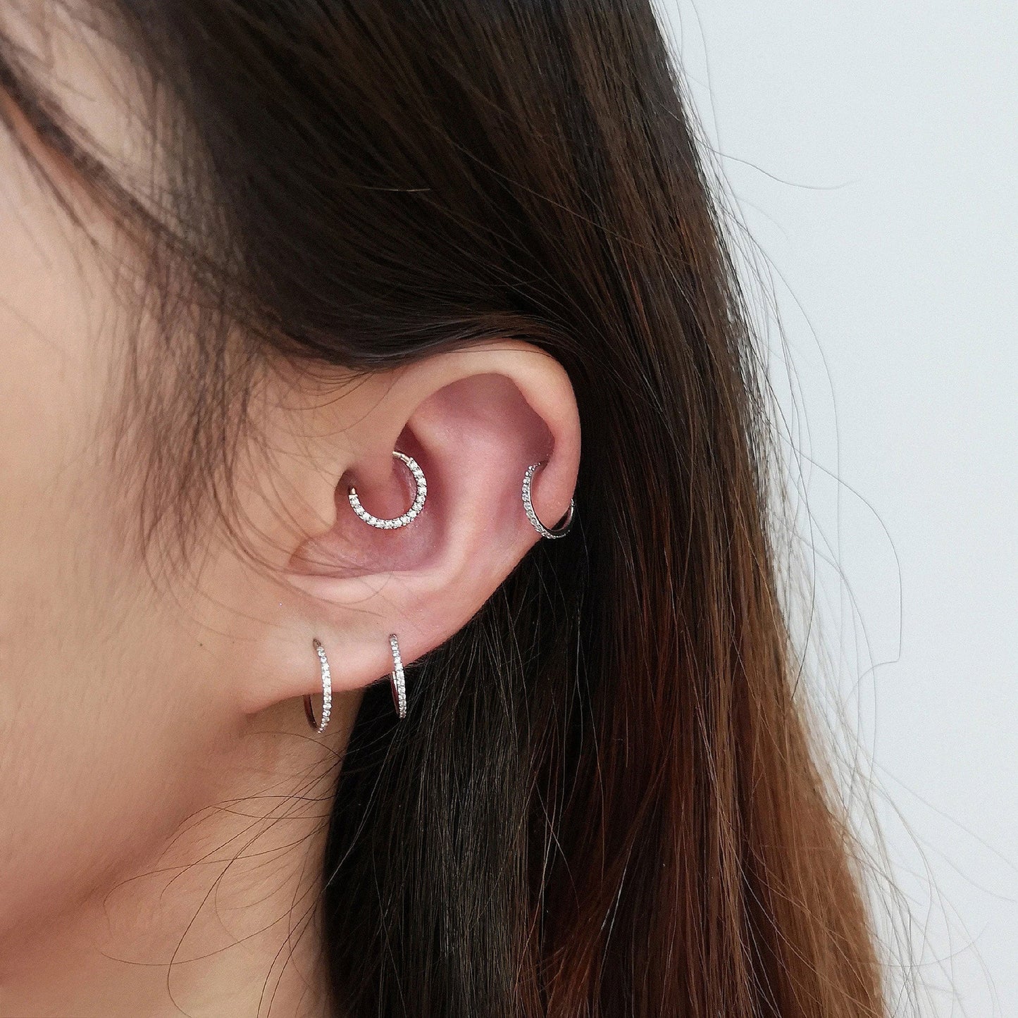 Orbit Crystal 3A CZ Daith Jewelry & Septum Rings-EricaJewels