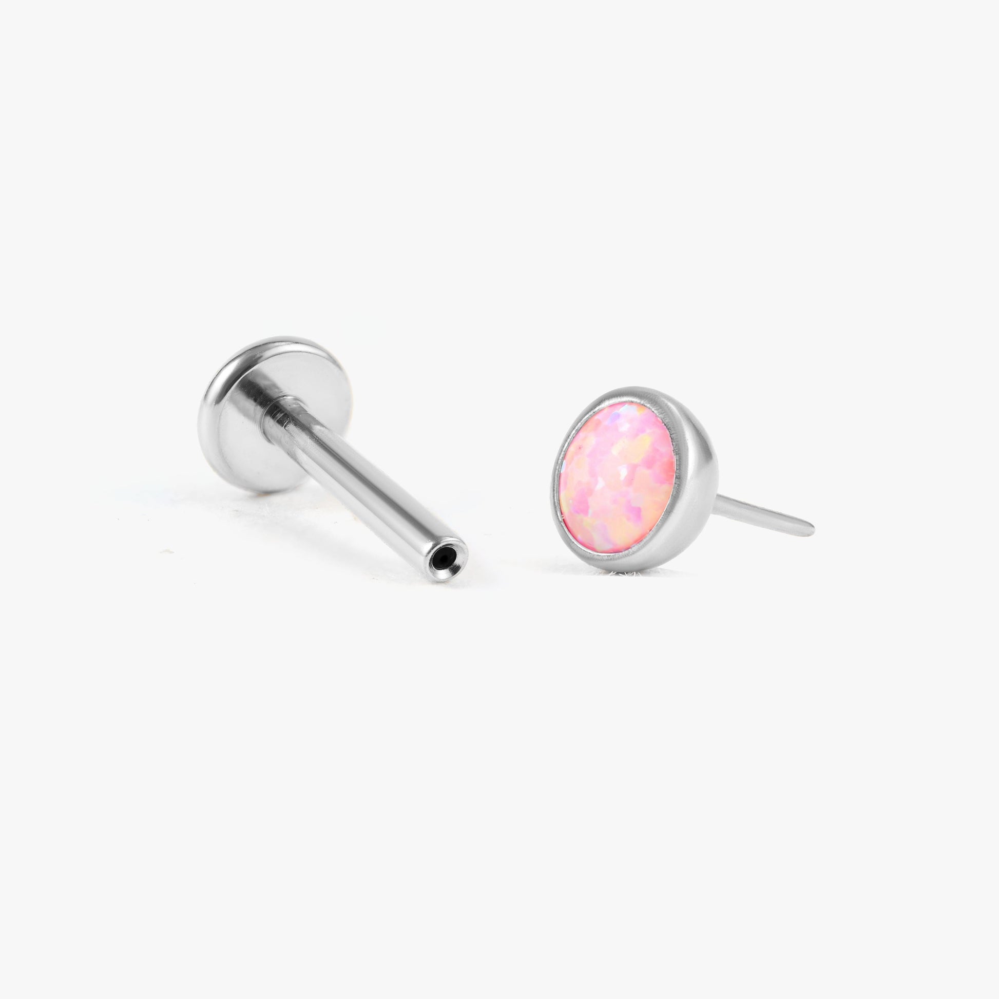 Color_Silver;flat back piercings