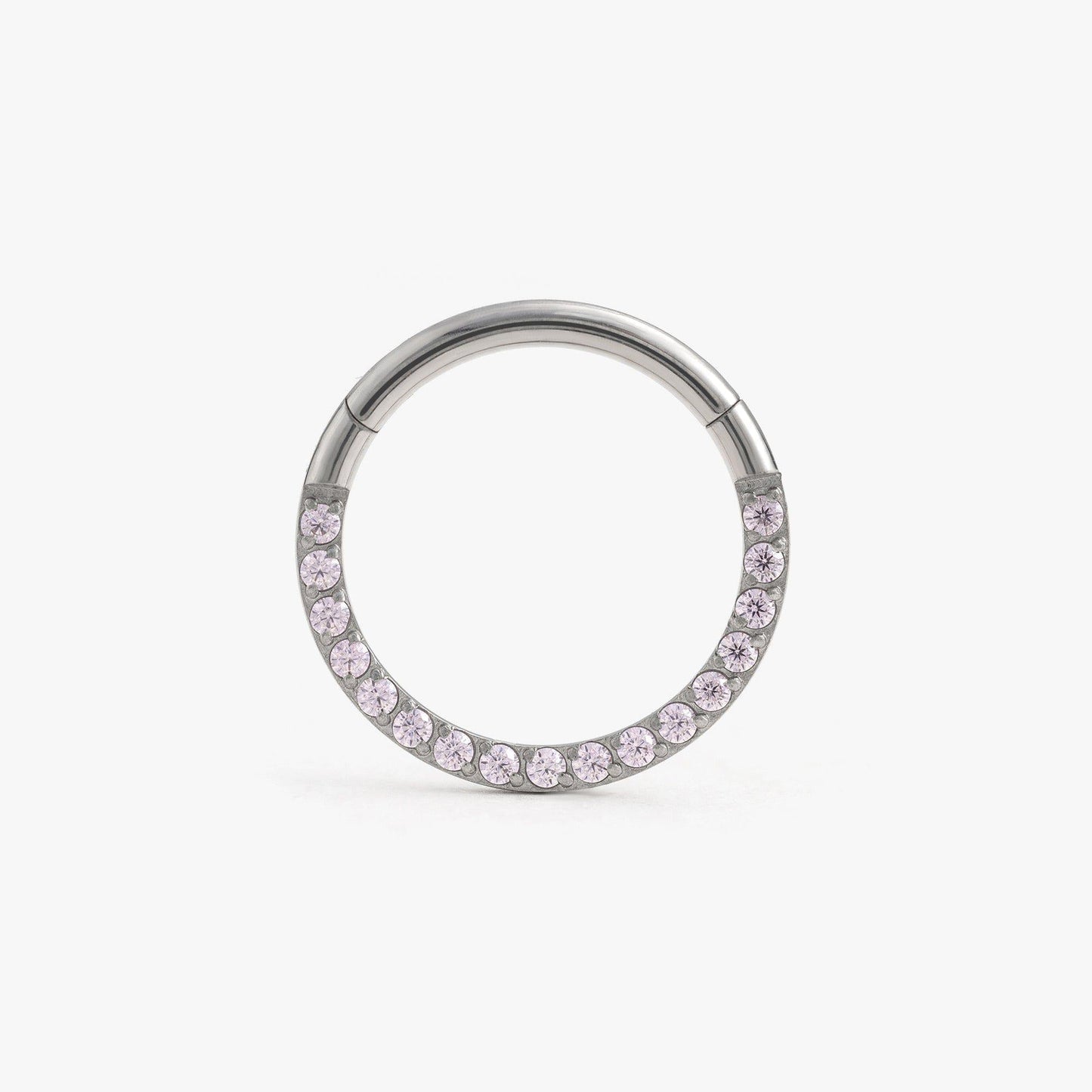 Titanium Pink 3A CZ Daith Jewelry & Septum Rings