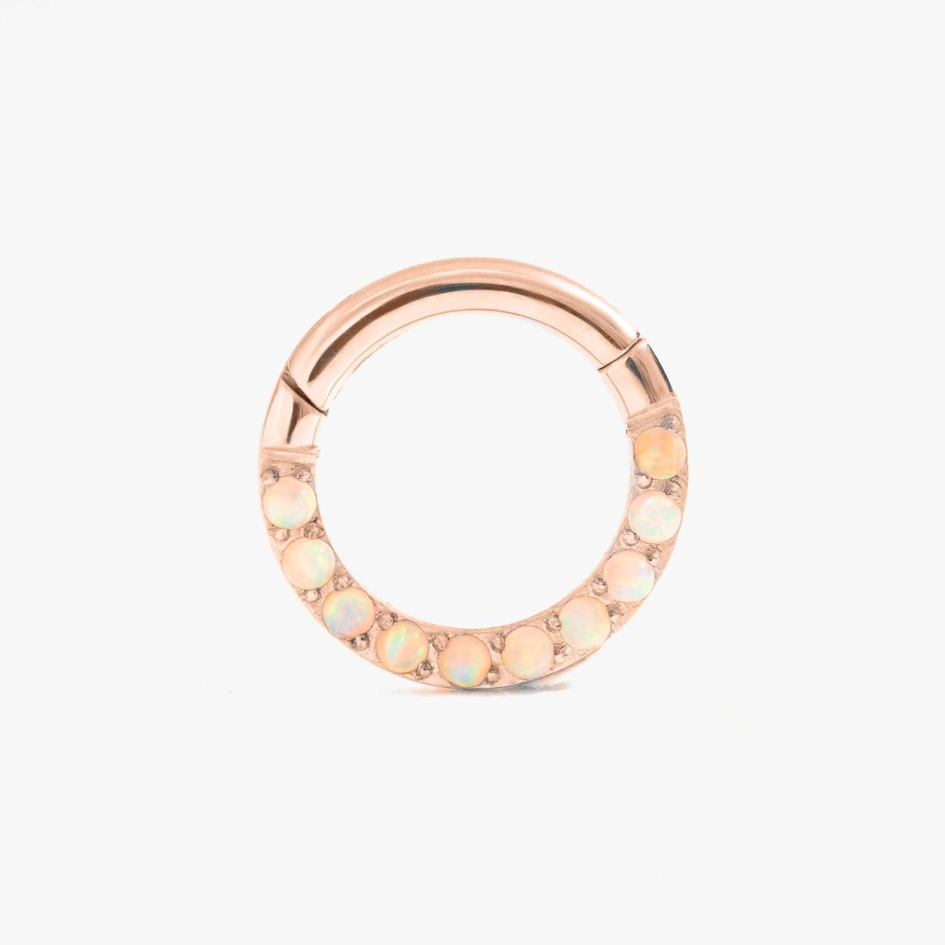 Essential White Opal Daith Jewelry & Septum Rings-EricaJewels