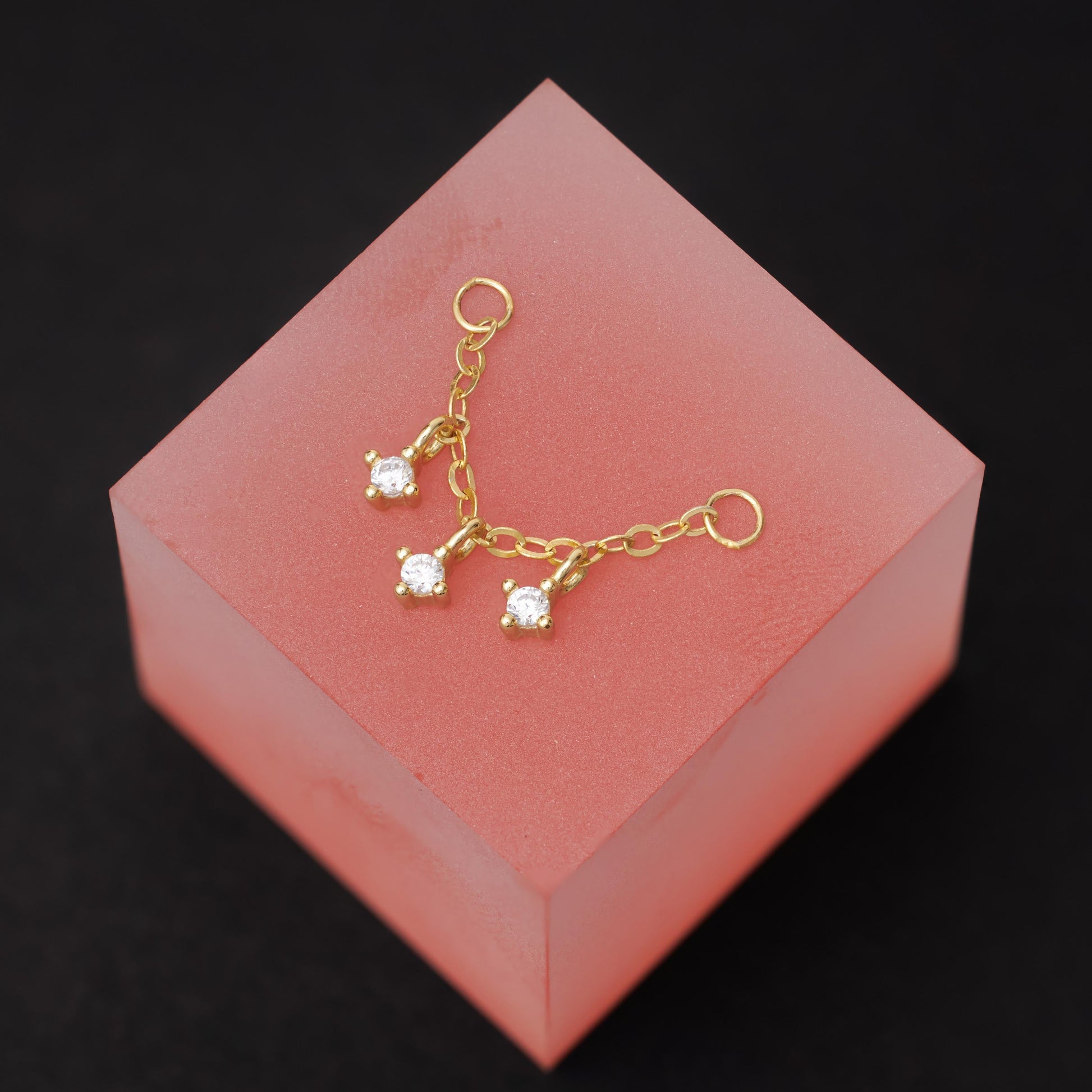 Crystal Drops Chain Charm