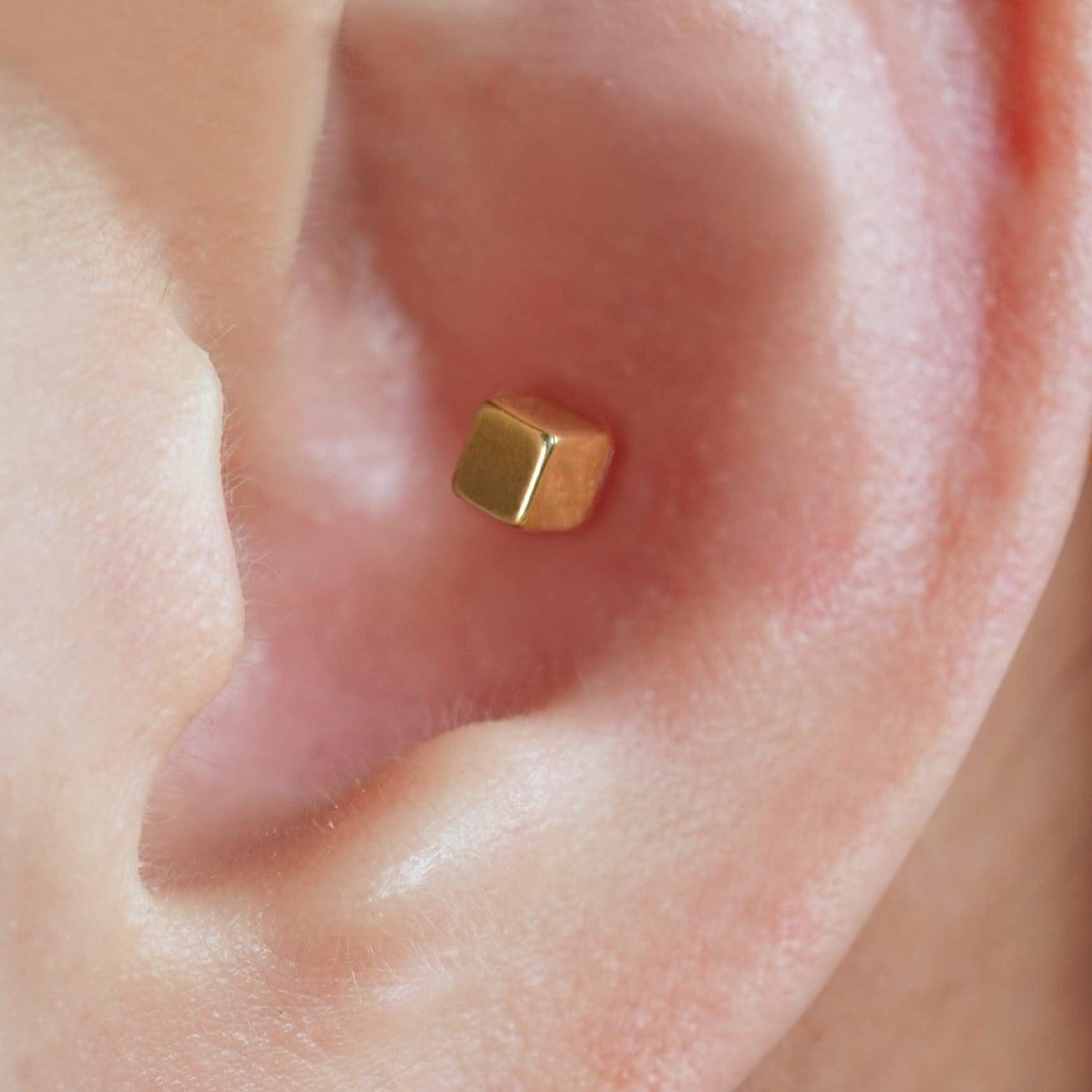 Color_ALL;Square Flat Back Push Pin Earring