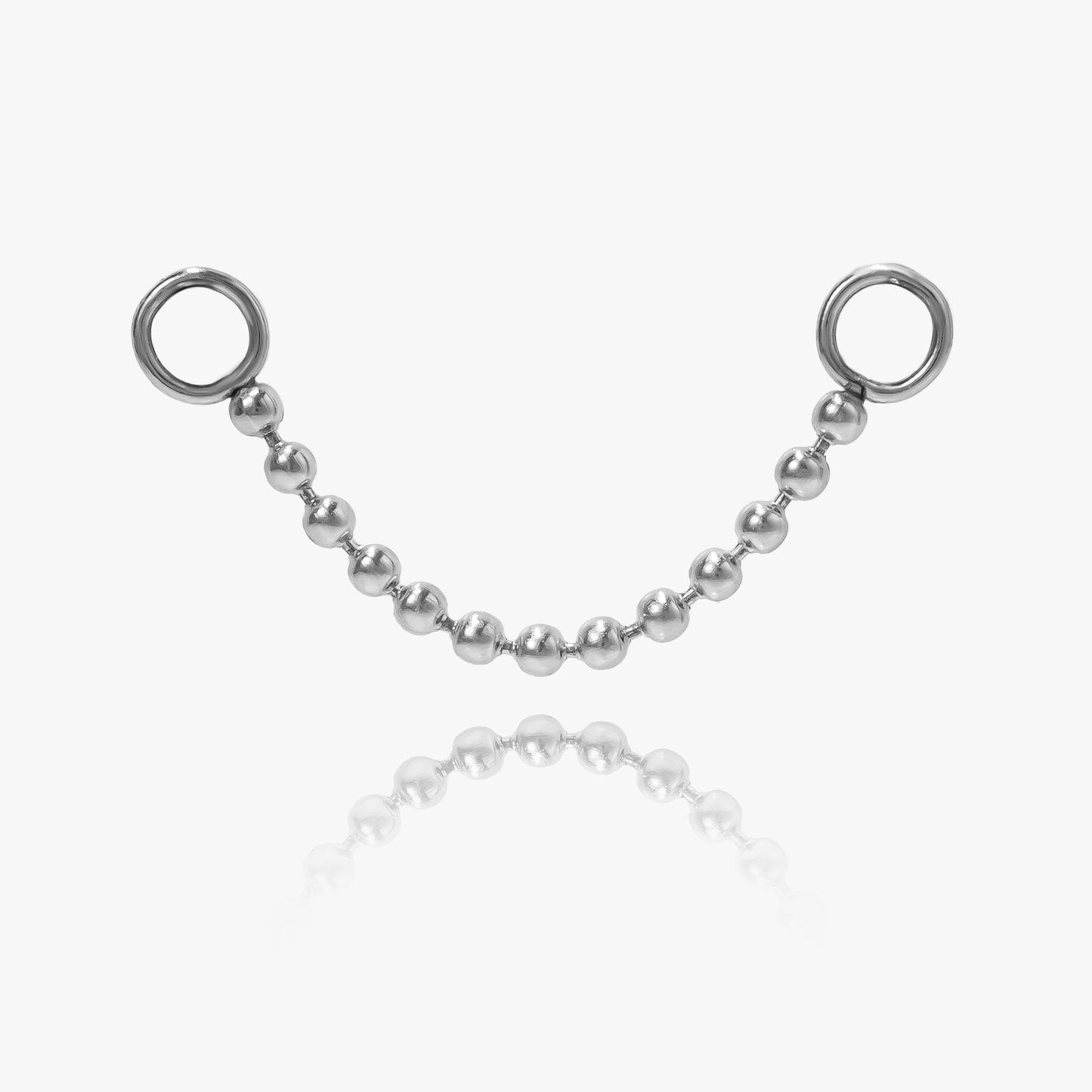 Beaded Single Chain Connector | Stainless Steel