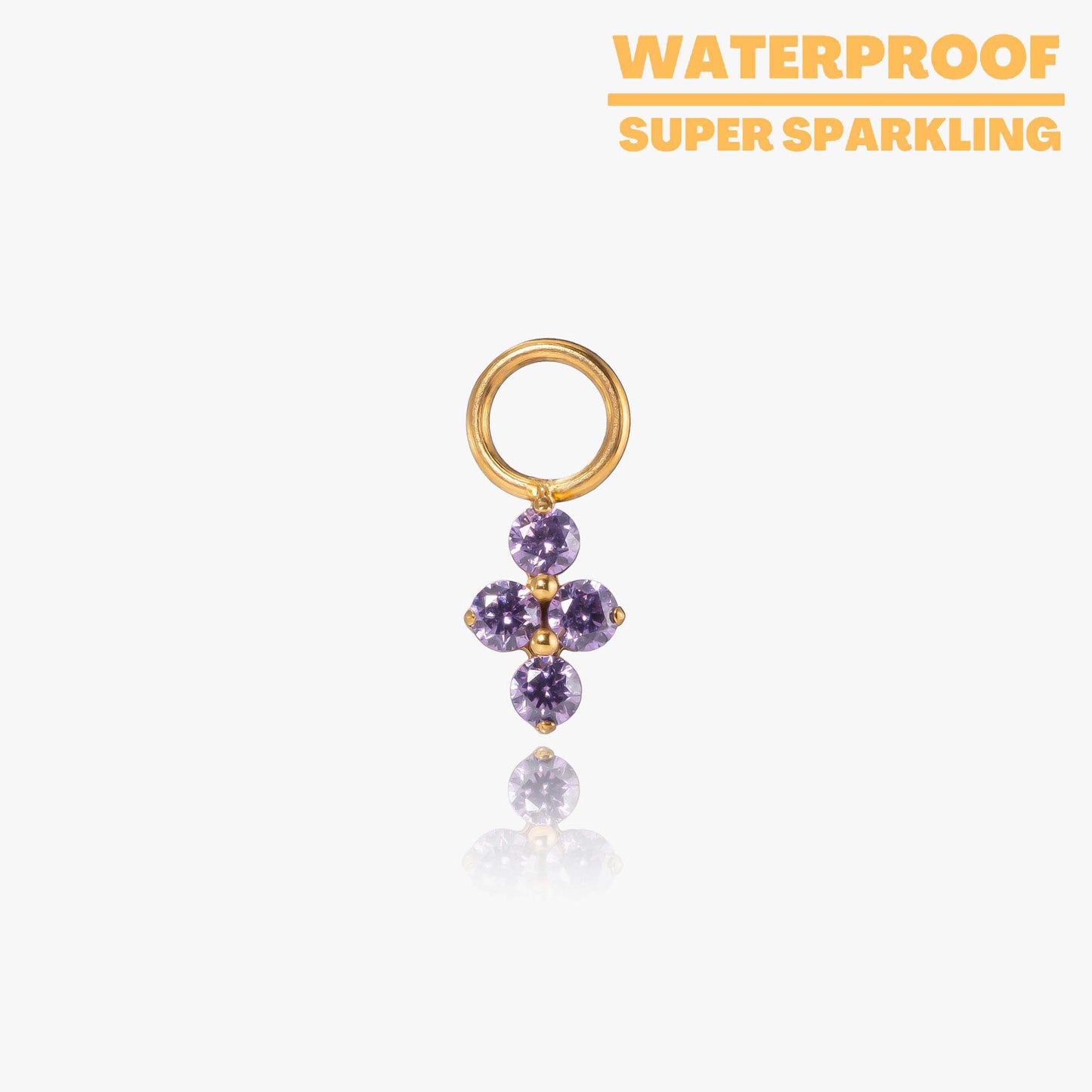 Lina - Bloom Charms - Crystal | Amethyst | Emerald | Black